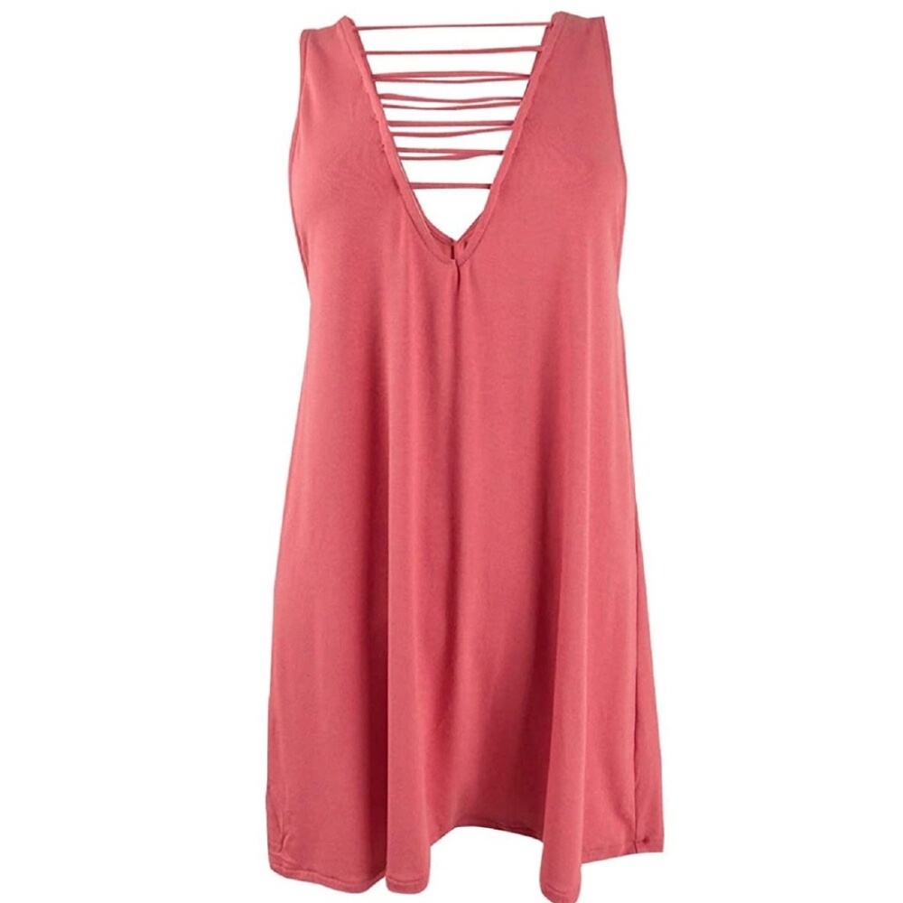 California Waves Lattice Strappy Swim Cover Up